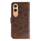 For OnePlus Nord CE4 Lite Global Sun Mandala Embossing Pattern Phone Leather Case(Brown) - 3