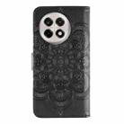 For OnePlus Ace 5 / Ace 5 Pro / 13R Sun Mandala Embossing Pattern Phone Leather Case(Black) - 3