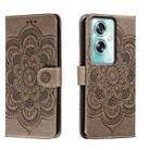 For OPPO A79 5G Sun Mandala Embossing Pattern Phone Leather Case(Grey) - 1