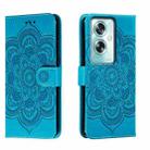 For OPPO A79 5G Sun Mandala Embossing Pattern Phone Leather Case(Blue) - 1