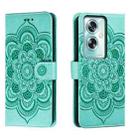 For OPPO A79 5G Sun Mandala Embossing Pattern Phone Leather Case(Green) - 1