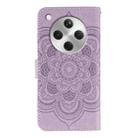 For OPPO Find X8 Sun Mandala Embossing Pattern Phone Leather Case(Purple) - 3