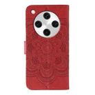 For OPPO Find X8 Pro Sun Mandala Embossing Pattern Phone Leather Case(Red) - 3