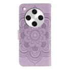 For OPPO Find X8 Pro Sun Mandala Embossing Pattern Phone Leather Case(Purple) - 3
