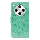 For OPPO Find X8 Pro Sun Mandala Embossing Pattern Phone Leather Case(Green) - 3