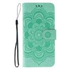 For OPPO Reno13 Pro Sun Mandala Embossing Pattern Phone Leather Case(Green) - 2