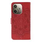 For OPPO A5 Pro 5G Global Sun Mandala Embossing Pattern Phone Leather Case(Red) - 3