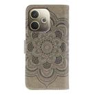 For OPPO A5 Pro 5G Global Sun Mandala Embossing Pattern Phone Leather Case(Grey) - 3