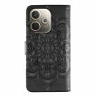 For OPPO A5 Pro 5G Global Sun Mandala Embossing Pattern Phone Leather Case(Black) - 3