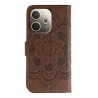 For OPPO A5 Pro 5G Global Sun Mandala Embossing Pattern Phone Leather Case(Brown) - 3