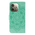 For OPPO A5 Pro 5G Global Sun Mandala Embossing Pattern Phone Leather Case(Green) - 3