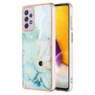 For Samsung Galaxy A23 5G / 4G Marble Pattern IMD Card Slot Phone Case(Green) - 1