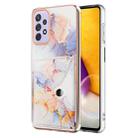 For Samsung Galaxy A32 5G Marble Pattern IMD Card Slot Phone Case(Galaxy Marble White) - 1