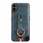 For Nothing CMF Phone 1 Wristband Leather Back Phone Case(Blue) - 3