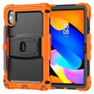 For Lenovo Xiaoxin Pad 11 2025 / 2024 Silicone Hydric PC Tablet Case with Shoulder Strap & Holder(Orange) - 2