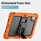 For Lenovo Xiaoxin Pad 11 2025 / 2024 Silicone Hydric PC Tablet Case with Shoulder Strap & Holder(Orange) - 3