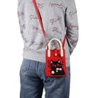 Cat Knitted Mini Crossbody Phone Bag For 6.9 inch and Below Phones(Red) - 7
