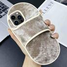 For iPhone 13 Pro Creative Denim Slipper Design TPU Phone Case(Grey) - 1