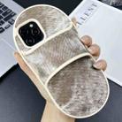 For iPhone 12 Pro Max Creative Denim Slipper Design TPU Phone Case(Grey) - 1