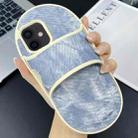 For iPhone 11 Creative Denim Slipper Design TPU Phone Case(Blue) - 1