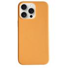 For iPhone 16 Pro Max Pure Color Leather Magsafe Magnetic Phone Case(Orange) - 1