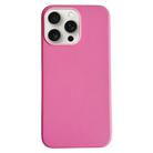 For iPhone 16 Pro Pure Color Leather Magsafe Magnetic Phone Case(Pink) - 1