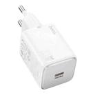 hoco N40 Mighty PD20W Single Type-C Port Charger, EU Plug(White) - 1