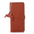 For Google Pixel 9a Genuine Leather Litchi Texture RFID Leather Phone Case(Coffee) - 3