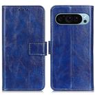 For Google Pixel 10 / 9 Retro Crazy Horse Texture Flip Leather Phone Case(Blue) - 1