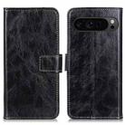 For Google Pixel 9 Pro Retro Crazy Horse Texture Flip Leather Phone Case(Black) - 1