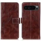 For Google Pixel 10 Pro / 9 Pro Retro Crazy Horse Texture Flip Leather Phone Case(Brown) - 1