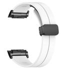 For Huawei Watch D Solid Color Folding Magnetic Buckle Silicone Watch Band(White) - 3