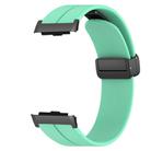For Huawei Watch D Solid Color Folding Magnetic Buckle Silicone Watch Band(Mint Green) - 2