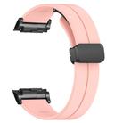 For Huawei Watch D Solid Color Folding Magnetic Buckle Silicone Watch Band(Pink) - 3