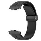 For Huawei Watch D Solid Color Folding Magnetic Buckle Silicone Watch Band(Black) - 2