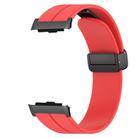 For Huawei Watch D Solid Color Folding Magnetic Buckle Silicone Watch Band(Red) - 2