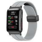 For Huawei Watch D Solid Color Folding Magnetic Buckle Silicone Watch Band(Light Grey) - 1