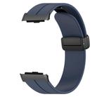 For Huawei Watch D Solid Color Folding Magnetic Buckle Silicone Watch Band(Midnight Blue) - 2