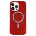 For iPhone 11 Pro Max Glitter MagSafe Magnetic TPU Phone Case(Red) - 1