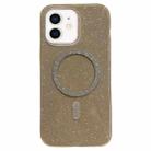 For iPhone 12 Glitter MagSafe Magnetic TPU Phone Case(Gold) - 1