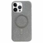 For iPhone 12 Pro Max Glitter MagSafe Magnetic TPU Phone Case(Silver) - 1