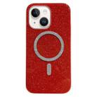 For iPhone 13 Glitter MagSafe Magnetic TPU Phone Case(Red) - 1
