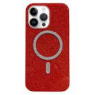 For iPhone 13 Pro Max Glitter MagSafe Magnetic TPU Phone Case(Red) - 1