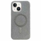 For iPhone 14 Glitter MagSafe Magnetic TPU Phone Case(Silver) - 1