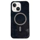 For iPhone 14 Plus Glitter MagSafe Magnetic TPU Phone Case(Black) - 1