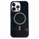 For iPhone 14 Pro Glitter MagSafe Magnetic TPU Phone Case(Black) - 1