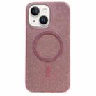 For iPhone 15 Glitter MagSafe Magnetic TPU Phone Case(Pink) - 1