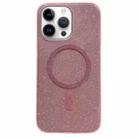 For iPhone 15 Pro Max Glitter MagSafe Magnetic TPU Phone Case(Pink) - 1
