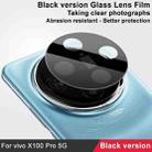 For vivo X100 Pro 5G IMAK Rear Camera Lens Glass Film Black Version - 2