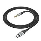 hoco UPA26 USB-C / Type-C to 3.5mm Audio Adapter Cable(Black) - 1